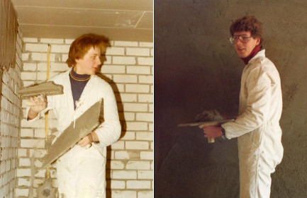1977 Theo en Frank in dienst